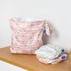 image 2 of Peppa Pig Grab & Go Nappy Wet Bag - Blush Stripe