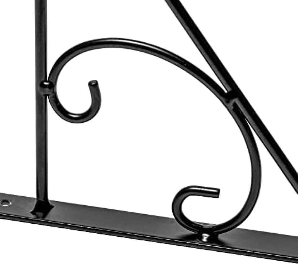 image 1 of Primrose Curved Design Hanging Basket Bracket Hook for Outdoor Wall 25cm