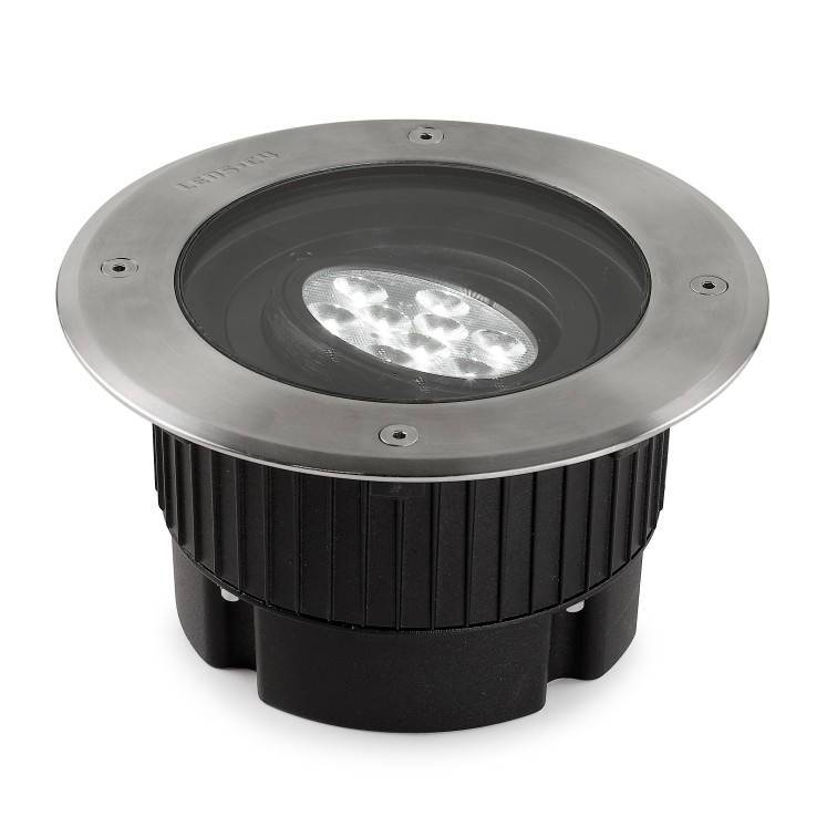 Gea Power LED 9 Light Round Recessed Floor Light Stainless Steel Aisi 316 IP67 - Special Offer