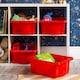 image 2 of Wham Stack & Store 4 x 16L Plastic Storage Boxes | Red | 4