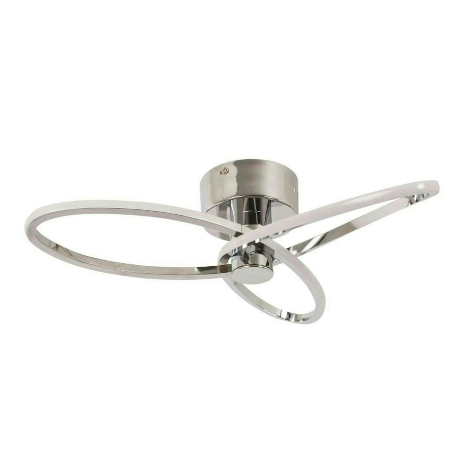 image 1 of Reggie Polished Chrome LED Semi Flush Ceiling Light