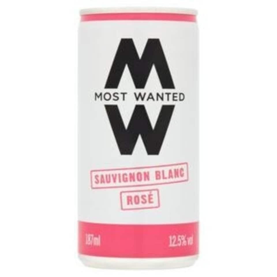 image 1 of Most Wanted Sauvignon Blanc Rose Cans 12 x 187ml Case