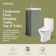 image 2 of Floor 1 Door Bathroom Vanity Unit, Tap & Toilet Pack, Green, 379mm | Green | Satin Green