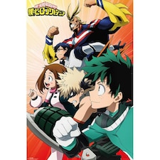 My Hero Academia Heroes Poster - Multicoloured - One Size