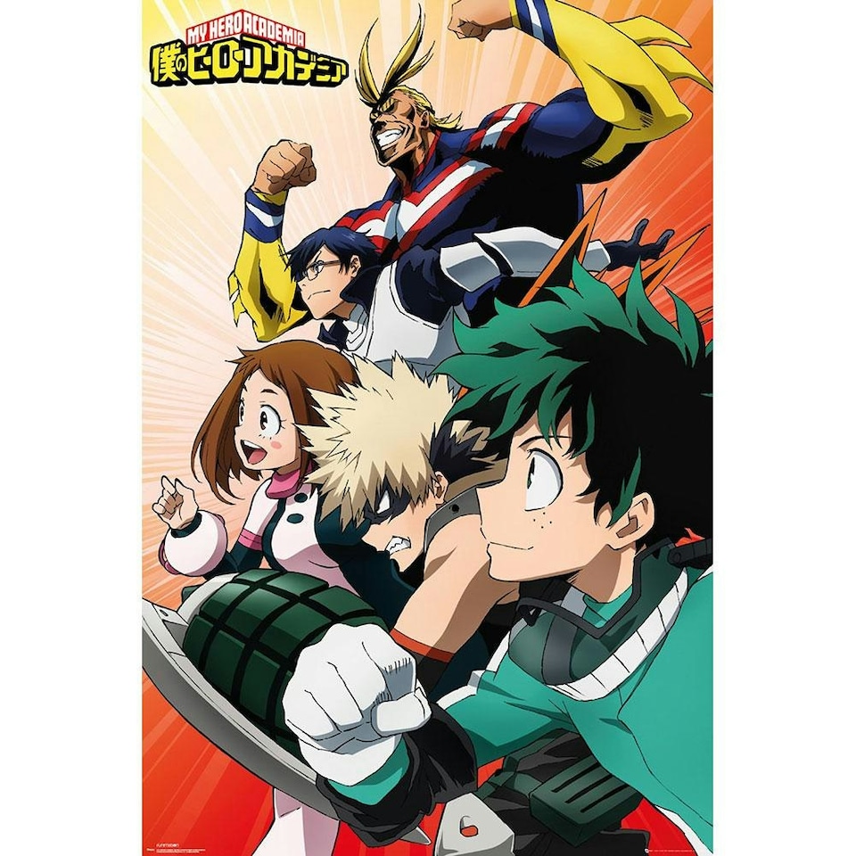 My Hero Academia Heroes Poster - Multicoloured - One Size