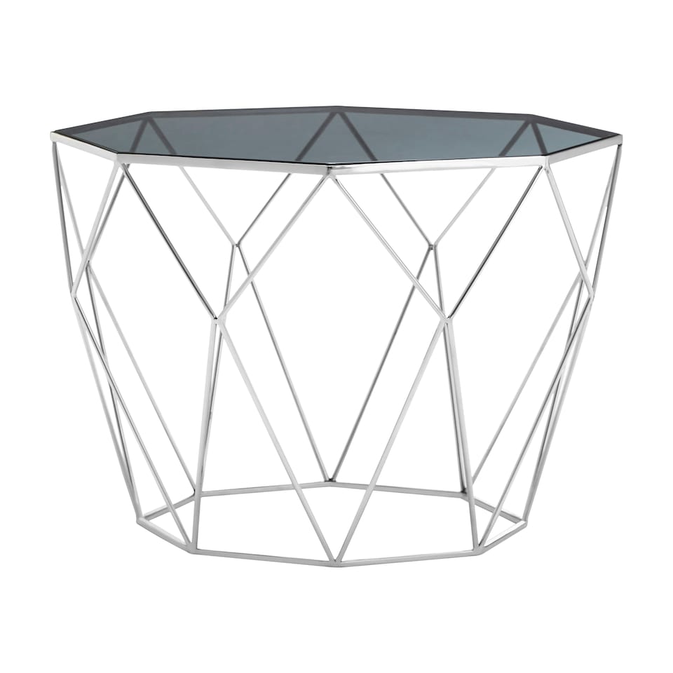 image 1 of Shalimar Octagonal Silver Side Table Silver