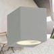 image 3 of Set of 6 Falmouth - Grey Downwards Outdoor IP44 Wall Light Grey | Clear
