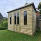 image 1 of 10 X 6 BAKEWELL SUMMERHOUSE - L304.8 x W182.9 x H304.8 cm | Brown