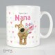 image 2 of Personalised Boofle Birthday Flowers Mug White