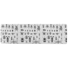 big set of insects bugs beetles and bees, fleas many species in vintage old hand drawn style Designer (Runner Rug)