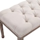 image 4 of HOMCOM  Stool Bench 3 Person Chic Button Tufted  Bedside Seat End Hallway