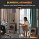 image 5 of HOMCOM Free Standing Bio Ethanol Fireplace Heater with 0.9L Tank, Black