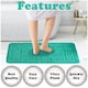 image 3 of VELVETIO Greek Bath Mat & Pedestal Mat Water Absorbent Non Slip Toilet Rugs Blue | Teal