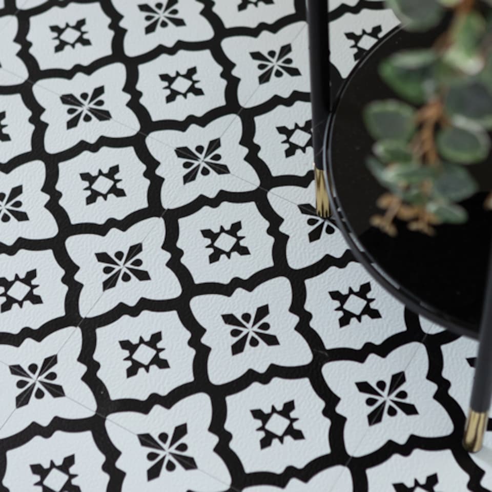 image 1 of Floor Pops Comet 30.48 x 30.48cm Self-adhesive Vinyl Floor Tiles Pack 30 | 2.79sqm