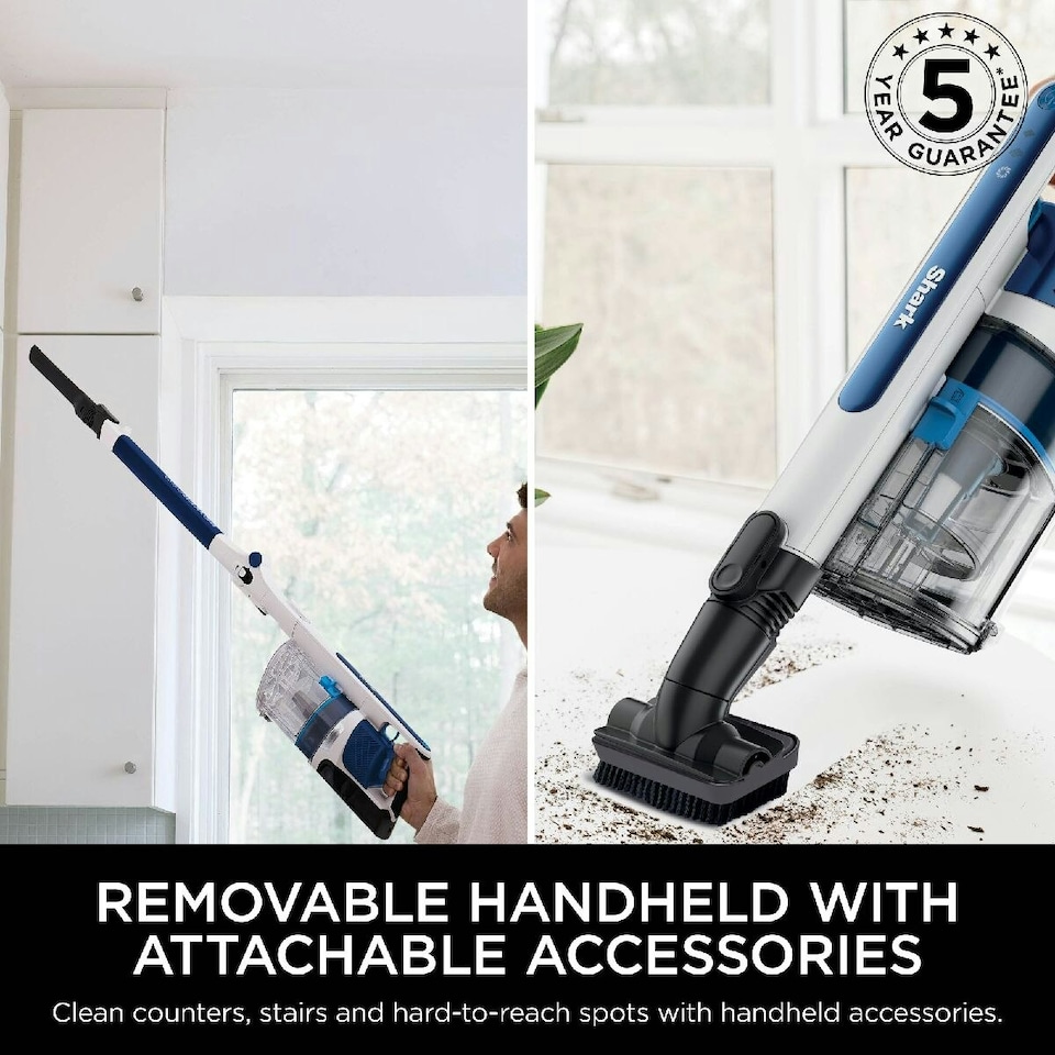 image 1 of Shark PowerPro Cordless Stick Vacuum with Anti Hair Wrap and Floor Detect - IZ380UK