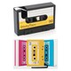 image 1 of Suck UK 3 Piece Cassette Tape Notebooks & Retro Cassette Tape Dispenser Desk