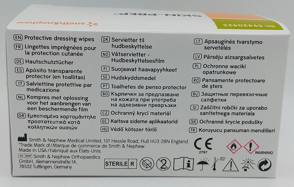image 1 of Skin-Prep Wipes - Box of 50 - Protective Barrier Wipes