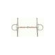 image 2 of Lorina Copper Roller Full Cheek Jointed Snaffle - Silver/Copper - 6in