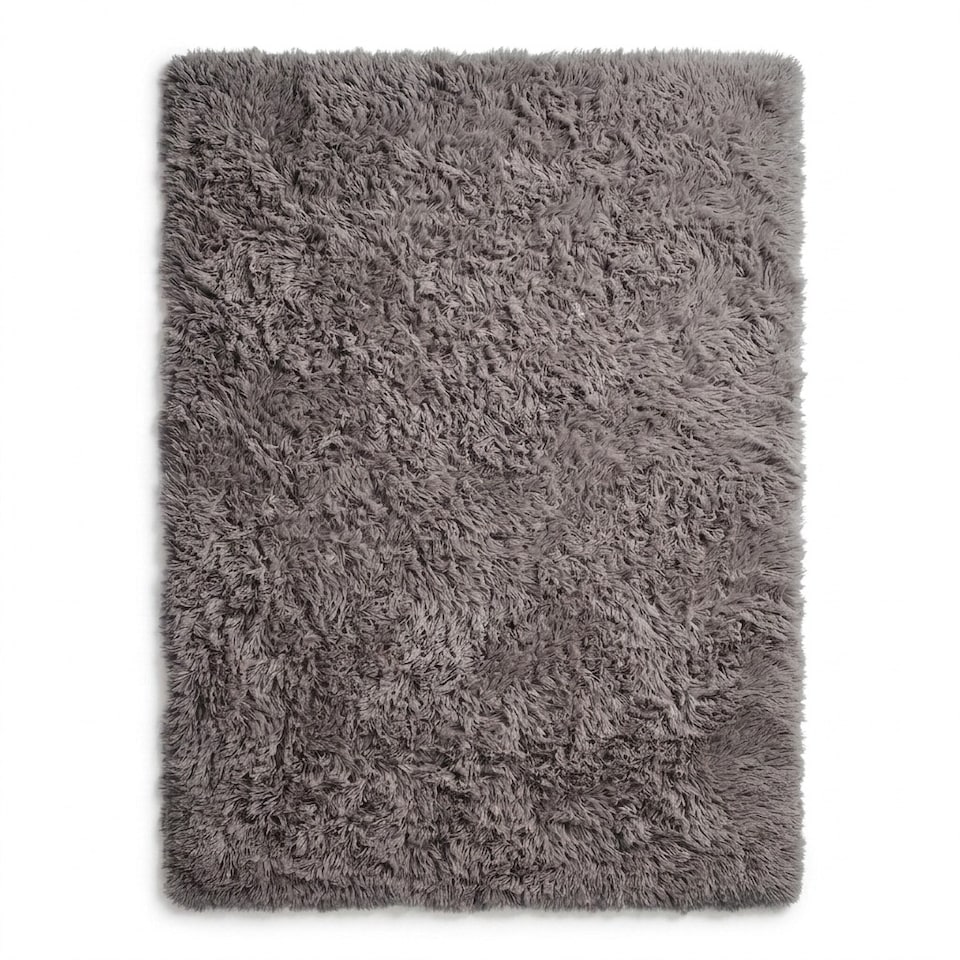image 1 of Shaggy Fluffy Rug Ultra Soft Plush Modern Floor Rug Non Slip Reverse | Grey | 160 x 230cm