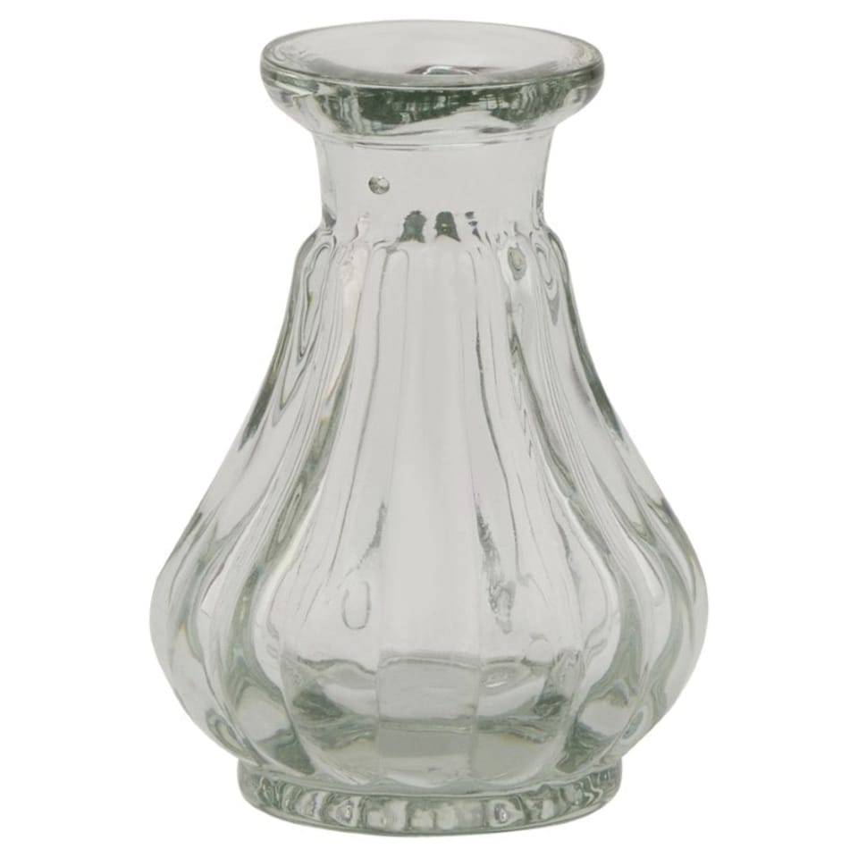 image 1 of Batura Bud Vase Small - Glass - L5 x W5 x H8 cm - Clear Clear