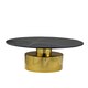 image 5 of Interiors by Premier Coffee Table With Black Marble Top, Gold Finish Lounge Table, Spacious Decorative Table, Modern Accent Table Gold