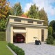 image 1 of Hawaii + 2x door Hormann-Log Cabin, Wooden Garden Room, Timber Summerhouse, Home Office - L820 x W579.6 x H321.5 cm Brown