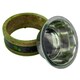 image 6 of Medium Wooden Ring With Removal Metal Bowl Dog Puppy Food Water Dish Brown