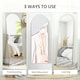 image 5 of HOMCOM Floor Mirror Wall Mount Leaning Standing Mirror 50 x 150cm Gold Tone