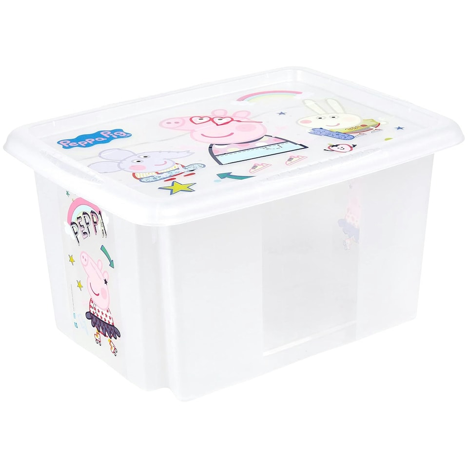 image 1 of Keeeper Peppa Pig Storage Box with Lid 15 Litre Transparent