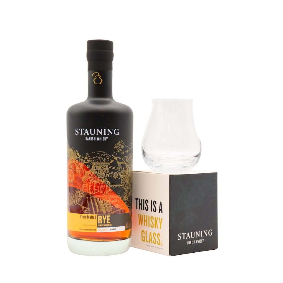 Stauning - Douro Dreams Rye Danish Whisky (Includes Branded Glass)