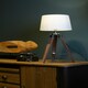 image 2 of Bailey Brown Tripod Table Lamp Brown