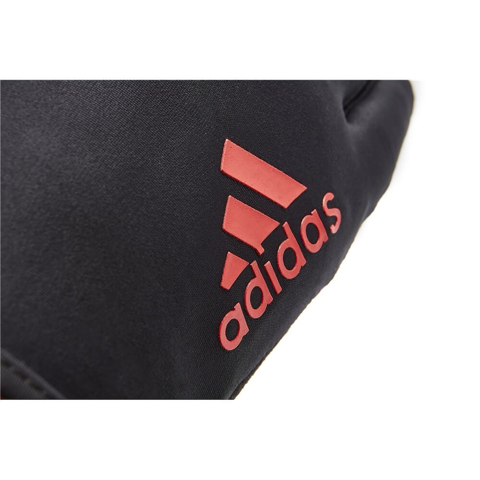 image 1 of Adidas Full-Finger Essential Gloves — Aeroready Suede Palm, White | White | White | S