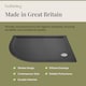 image 4 of Balterley Premium Shower Tray - Left Hand Offset Quadrant | Grey | Grey Slate | 1