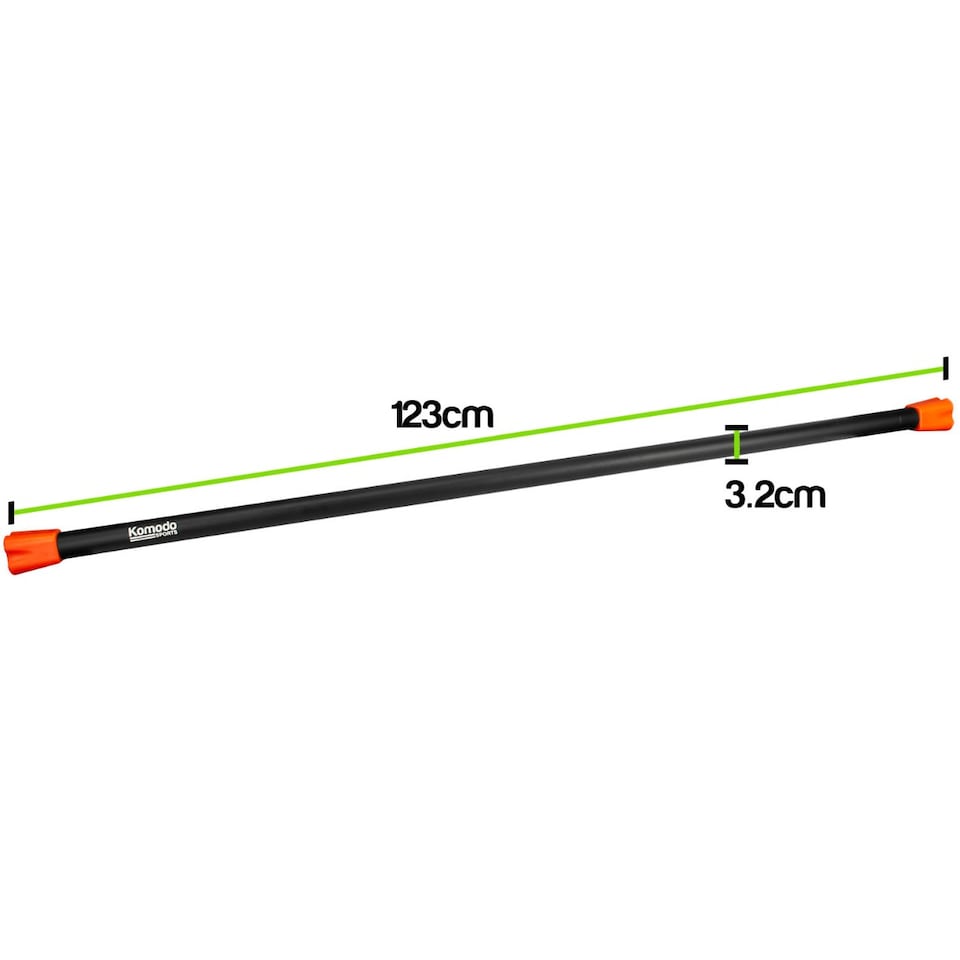 image 1 of Komodo Aerobic Weighted Exercise Bar - 4kg