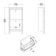 image 9 of Barcelona Shoe Cabinet 2 Flip Down Doors in Matt Black