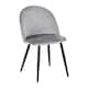 image 2 of Set of 4 Marlow Velvet Dining Chairs Grey