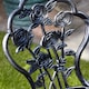 image 5 of Bistro Set Outdoor Patio Garden Furniture Table and 2 Chairs Metal
