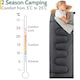 image 3 of Envelope Sleeping Bag 2 Season Single Adult Outdoor Camping 200gsm Trail | Black | Single | 1
