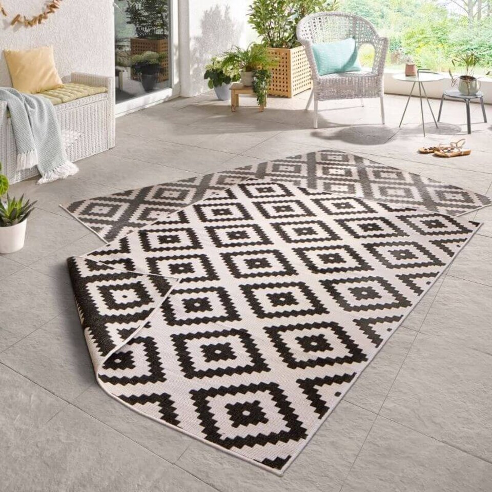 image 1 of The Rugs Malta Reversible Indoor Outdoor Rug Flatweave Polypropylene