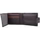 image 4 of Soft Leather Tri-Fold Money / Credit Card Holder / Wallet Brown