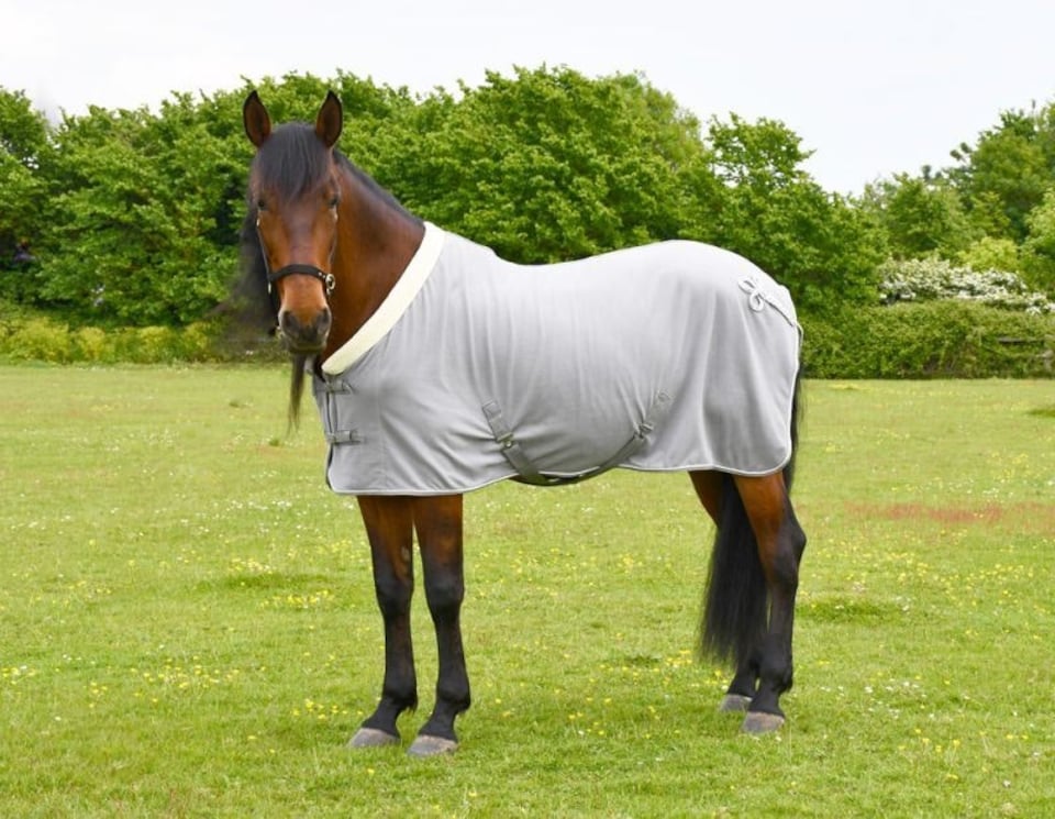 image 1 of Rhinegold Show Fleece | Grey | Size: 6ft 6
Colour: Grey