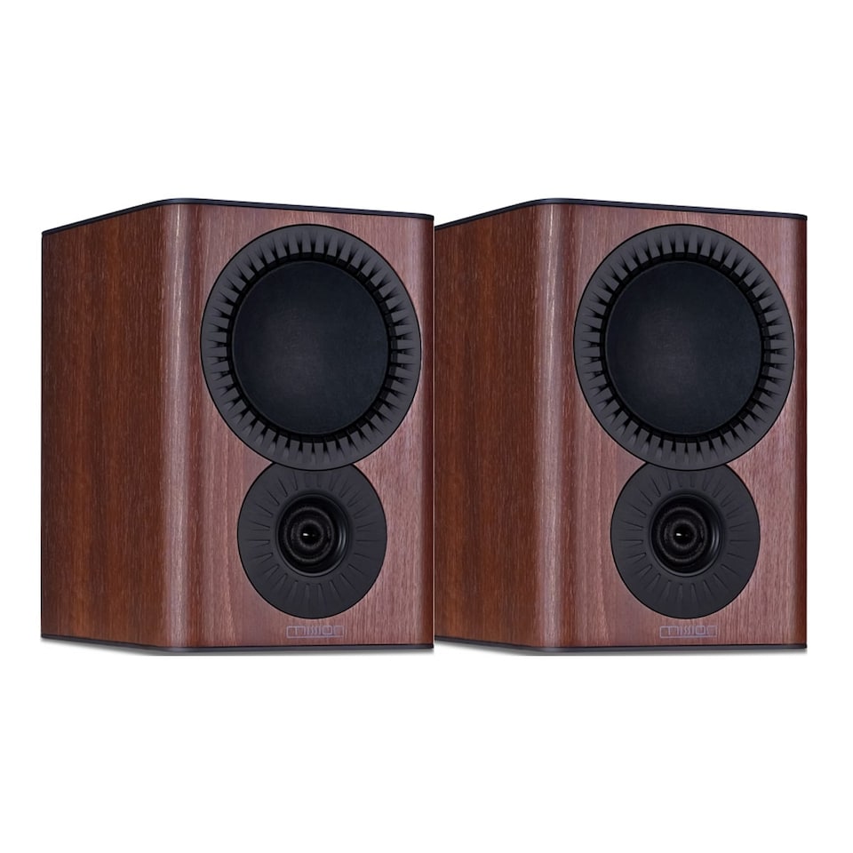 image 1 of Mission QX-2 MKII Bookshelf Speakers - Walnut