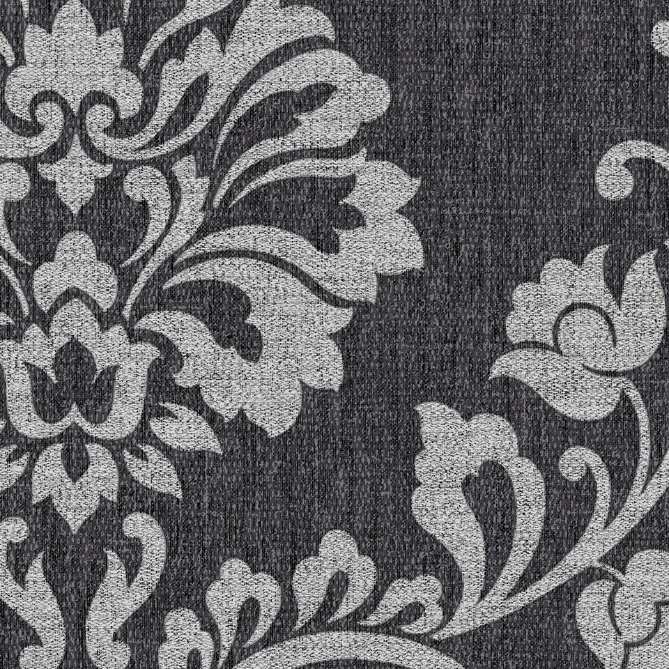 image 1 of Transform Peel & Stick Small Damask Black Self-Adhesive Wallpaper Black | Grey