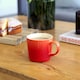 image 5 of Argon Tableware 330ml Ombre Coffee Mug - Glazed New Bone China Tea Mug Vegan Friendly Stoneware Ceramic Cup | Orange | Orange | 1