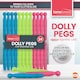 image 8 of 24pk Dolly Pegs for Washing Line – Heavy Duty Plastic Clothes Clips with Extra Strong Grip, Weather-Resistant for Indoor/Outdoor Drying