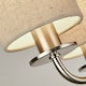image 3 of 5LT SATIN SILVER CEILING WITH LINEN SHADES
