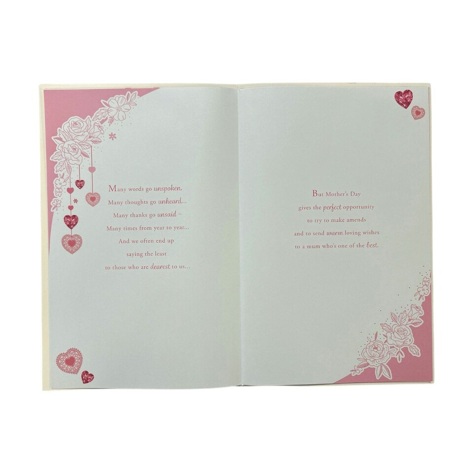 image 1 of For Special Mum 8 Page Insert Luxury Mother's Day Card