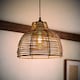 image 3 of ValueLights Lobster Wicker Rattan Grey Ceiling Pendant Light Shade | Grey