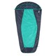 image 3 of Mountain Warehouse Traveller 50 Sleeping Bag Mummy Shaped Windproof Camp Bed Regular Length Blue | Teal