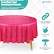 image 4 of Disposable Plastic Table Cover, Waterproof Tablecloth - 84 Inch